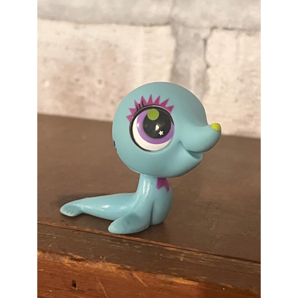 Hasbro Littlest Pet Shop LPS Blue Seal #2848 Swinging Circus
